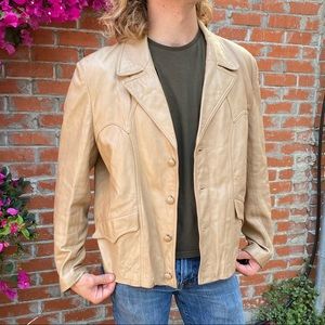Vintage 1970s Adler Western Leather Jacket